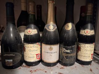 5 Bottiglie d'epoca vuote da collezione