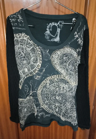 Camiseta Desigual Manga Larga Talla M