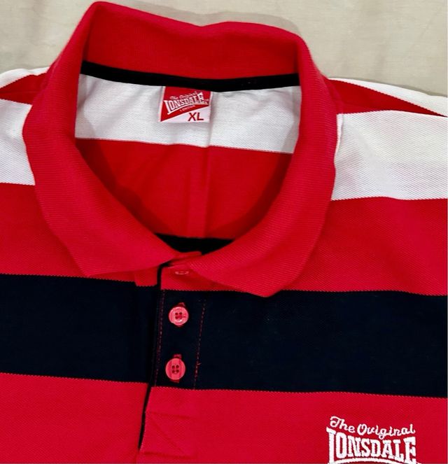 Polo Lonsdale Rayas Talla XL