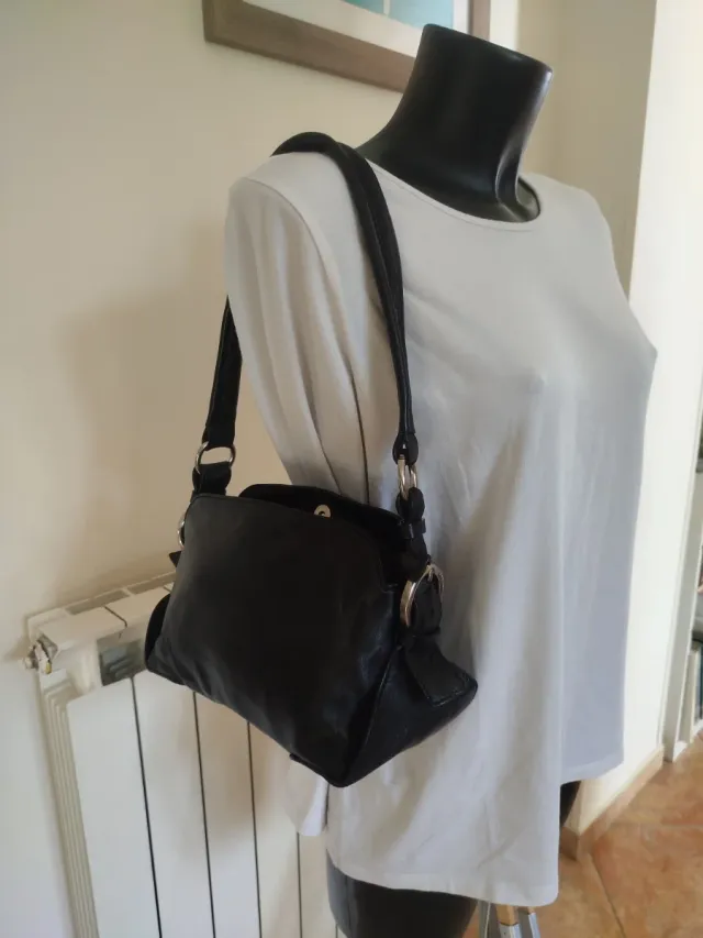 Borsa Coccinelle Nera Pelle