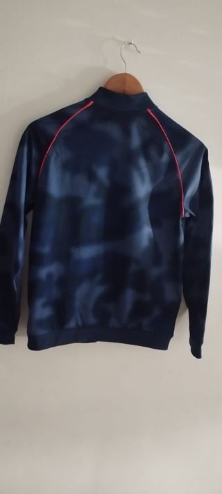 Casaco infantil Adidas azul e branco