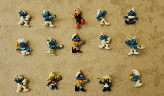 15 Puffi/Schmurf anni '70/'80