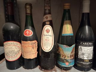 5 Bottiglie d'epoca vuote da collezione