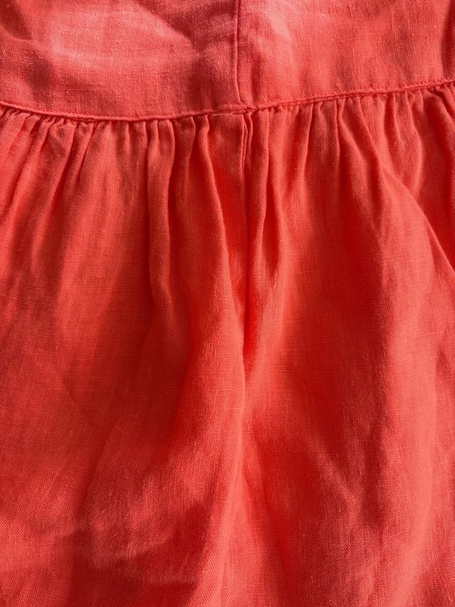 VESTIDO ZARA NARANJA VOLANTES