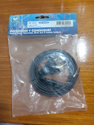 Cable eléctrico con enchufe