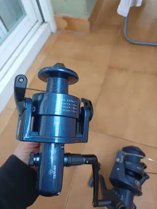 2 Carretes de Pesca Tenax Azules