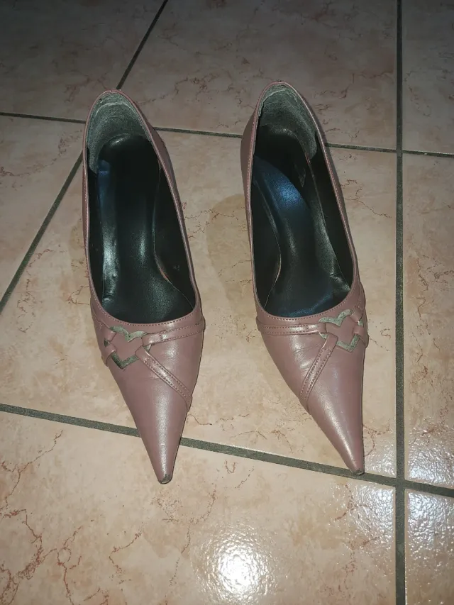 Scarpe décolleté rosa tacco 6 cm