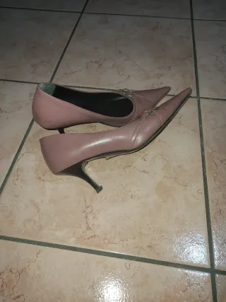 Scarpe décolleté rosa tacco 6 cm