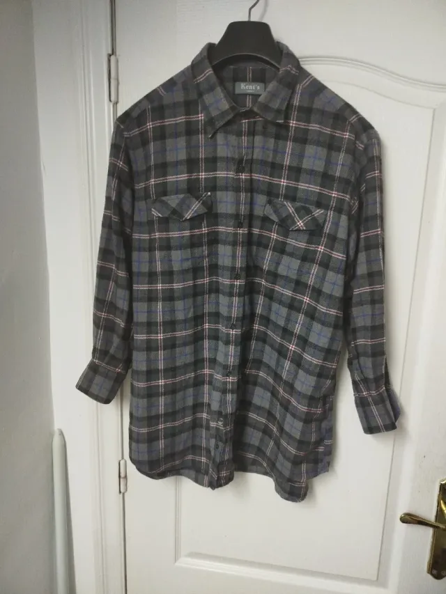 Camisa de chico Kent's cuadros gris