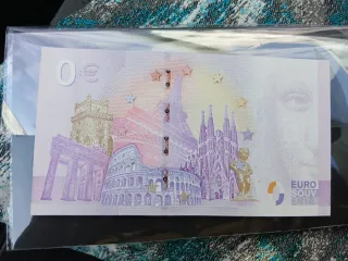 Cartamoneta Euro 0 Venezia Ponte di Rialto.filigra