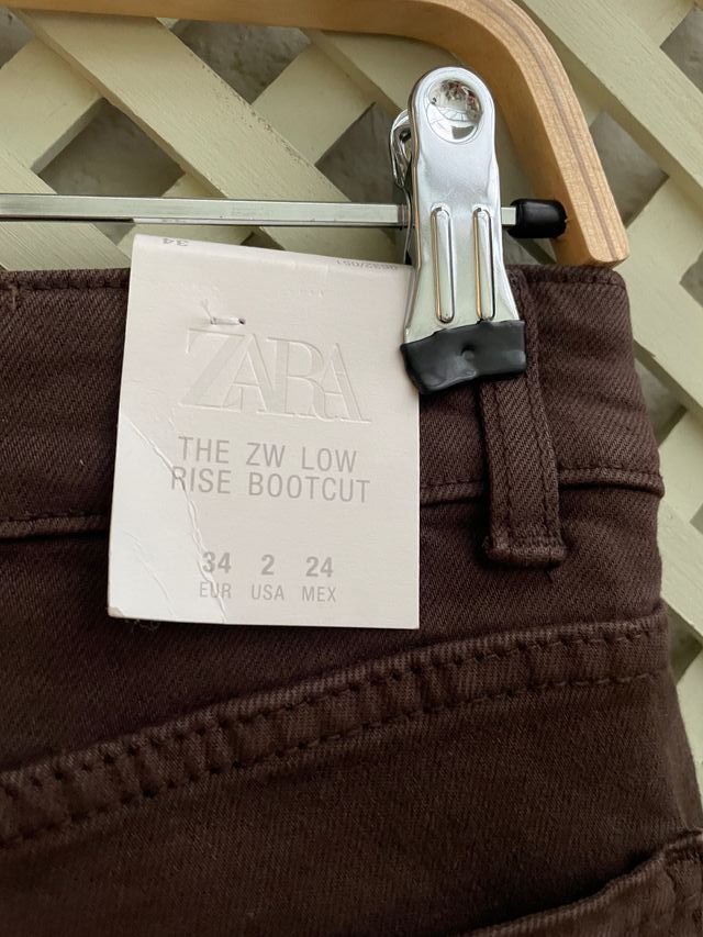 Pantalones bootcut Zara marrones
