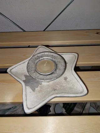 Decorazione a stella portacandele