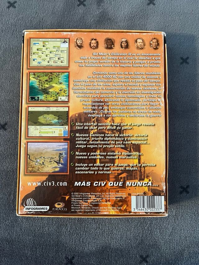 Juego PC Sid Meier's Civilization III