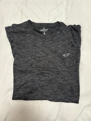 Camiseta Hollister Gris Talla M