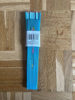 Abanico Pintado a Mano Único Nuevo con Etiqueta