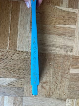 Abanico Pintado a Mano Único Nuevo con Etiqueta