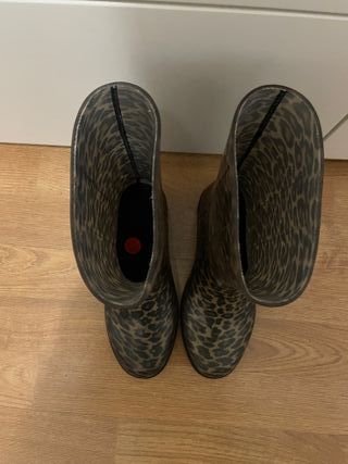 Botas de agua Zara leopardo