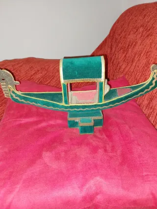 Gondola velluto vintage oro e verde