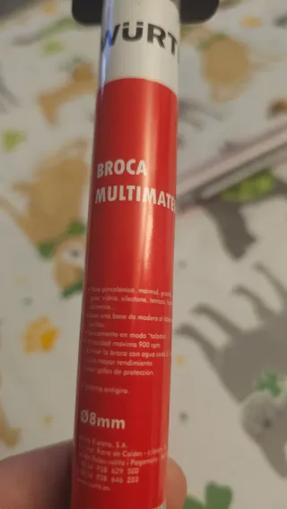 Brocas Wurth Multimaterial 8mm