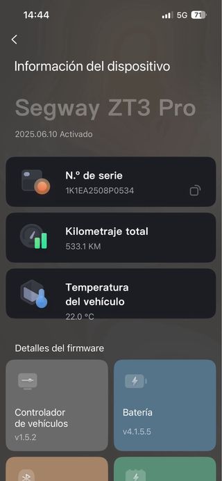 Patinete Segway ZT3 Pro E