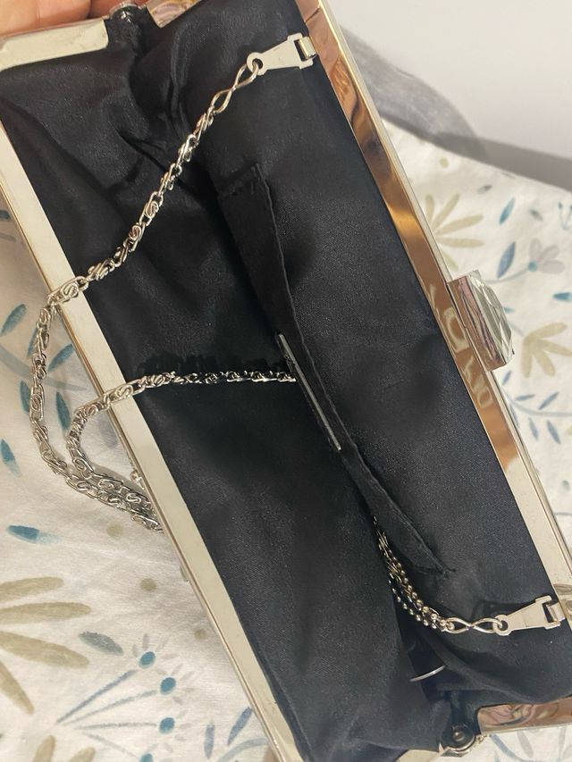 Stradivarius Cartera de mano encaje