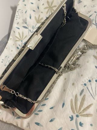 Stradivarius Cartera de mano encaje