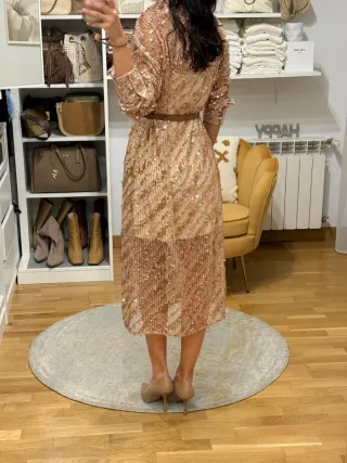 Vestido/Camisa Lentejuelas Zara