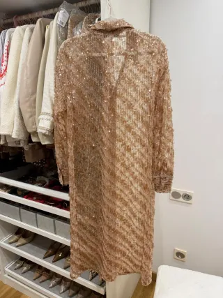 Vestido/Camisa Lentejuelas Zara