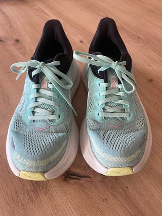 Zapatillas Hoka Bondi 9 Mujer Teal/Amarillo