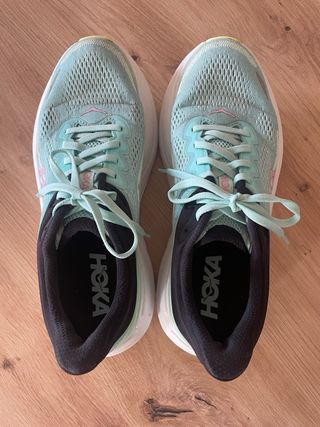 Zapatillas Hoka Bondi 9 Mujer Teal/Amarillo