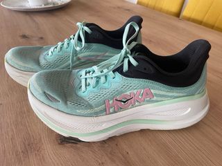 Zapatillas Hoka Bondi 9 Mujer Teal/Amarillo