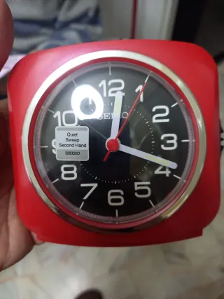 Orologio sveglia Seiko rosso,nuova