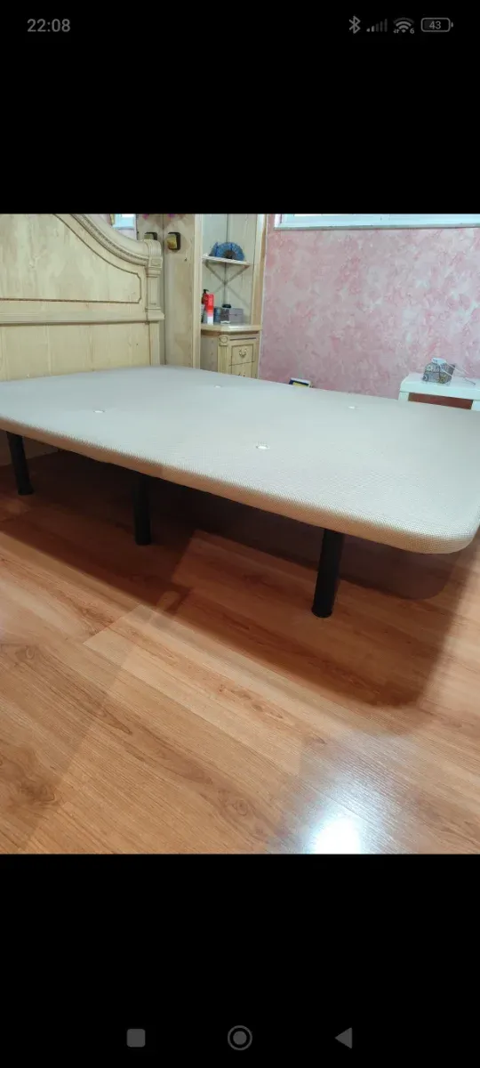Somier con patas desmontables .1.35 ancho 1.90 l