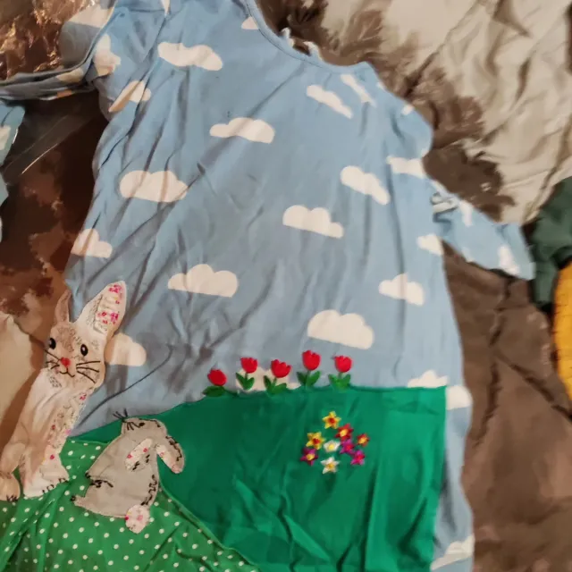 Vestido niña 6-7 años estampado