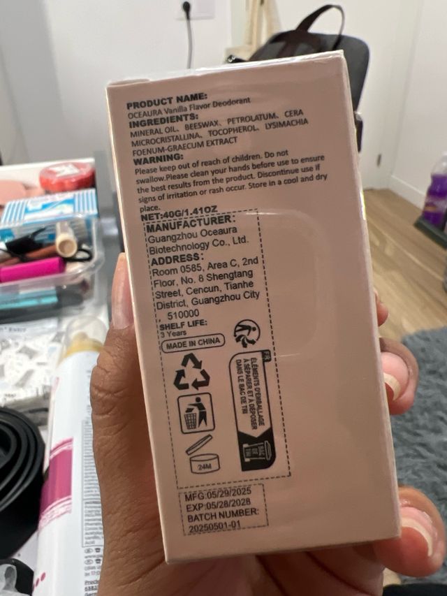 OceAura Desodorante Vanilla Flavor 40g