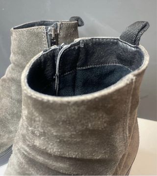 Botines piel gris talla 37