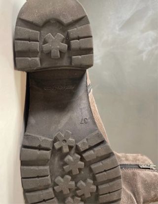 Botines piel gris talla 37