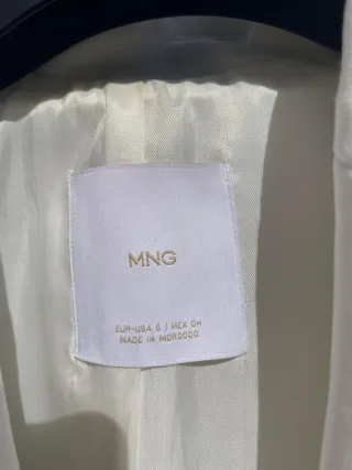 Traje blanco Mango