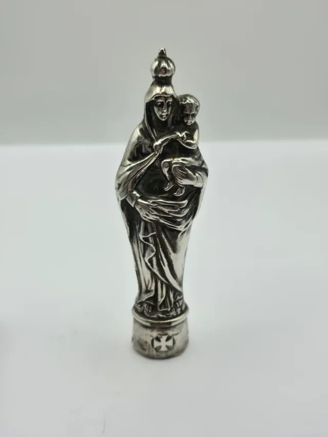 Figura Virgen y Niño Plata