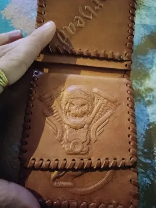 Carteras de cuero natural hechas a mano