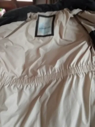 Abrigo de plumas mujer negro