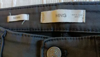 Pantalón Mango Negro Encerado