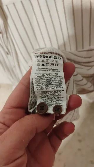 Camisa Springfield Talla S Rayas