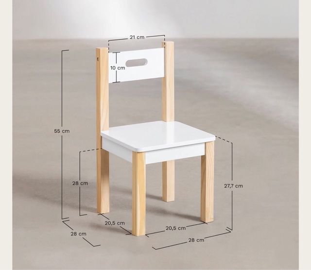 Mesa infantil Sklum con 2 sillas