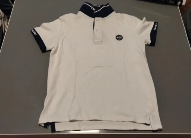 Maglia Polo Guru Bianca e Blu