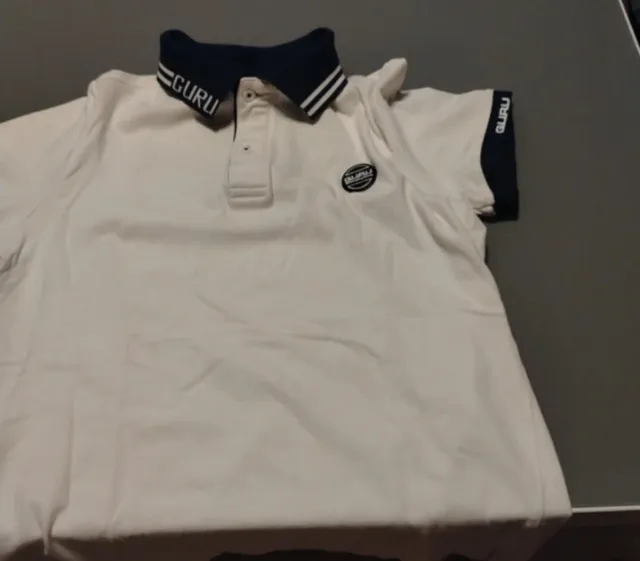 Maglia Polo Guru Bianca e Blu