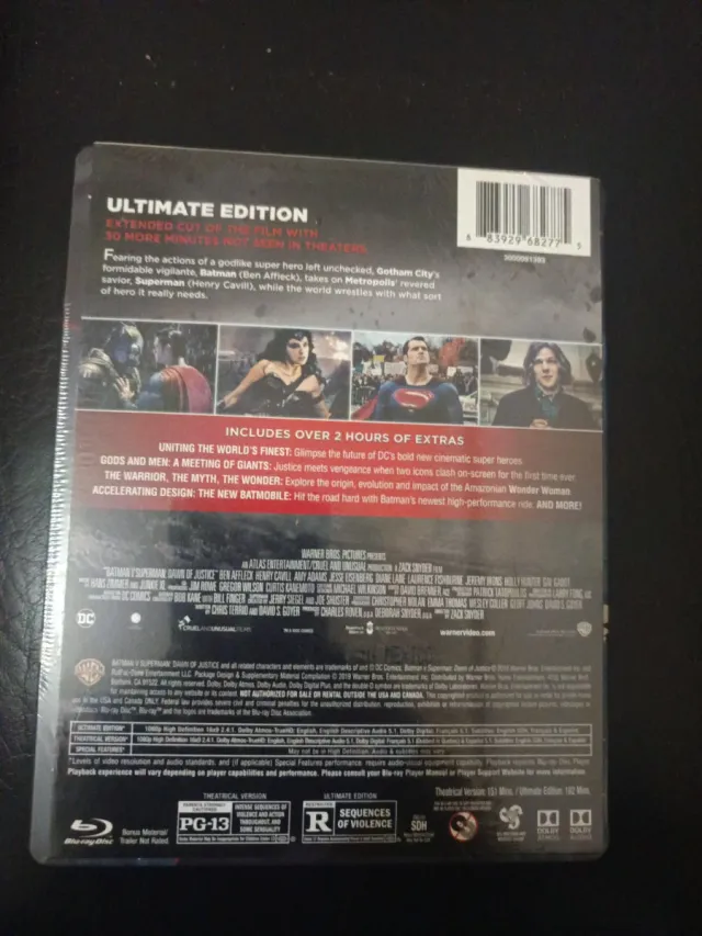 Batman v Superman Steelbook Blu-ray + DVD