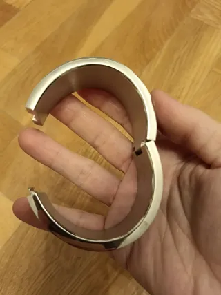 Pulsera Swarovski Negra y Plateada