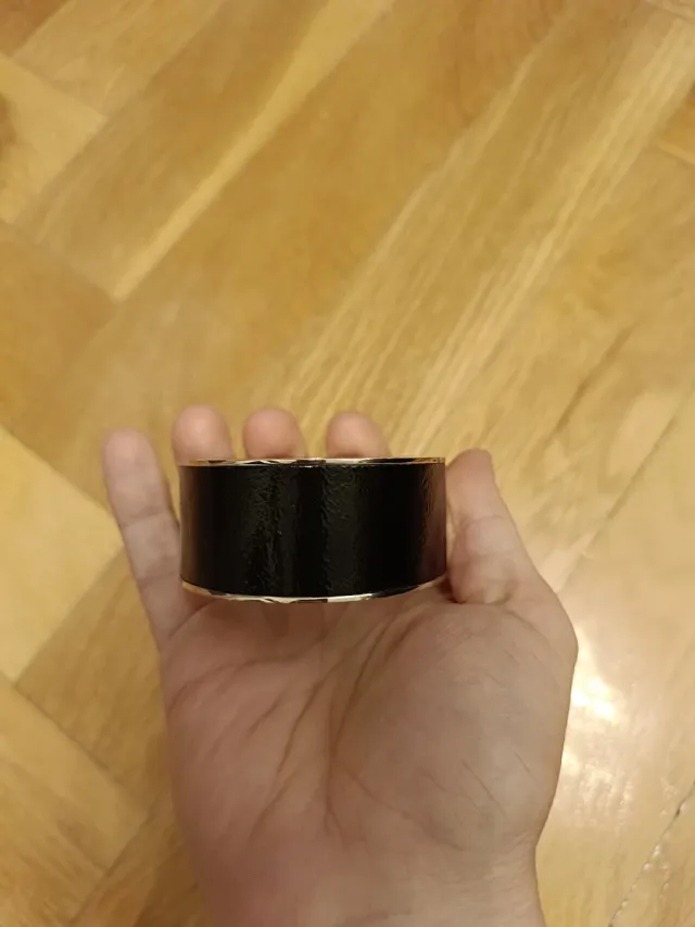 Pulsera Swarovski Negra y Plateada