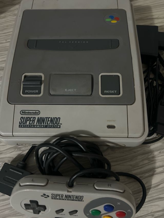 Consola Super Nintendo SNES + Mando